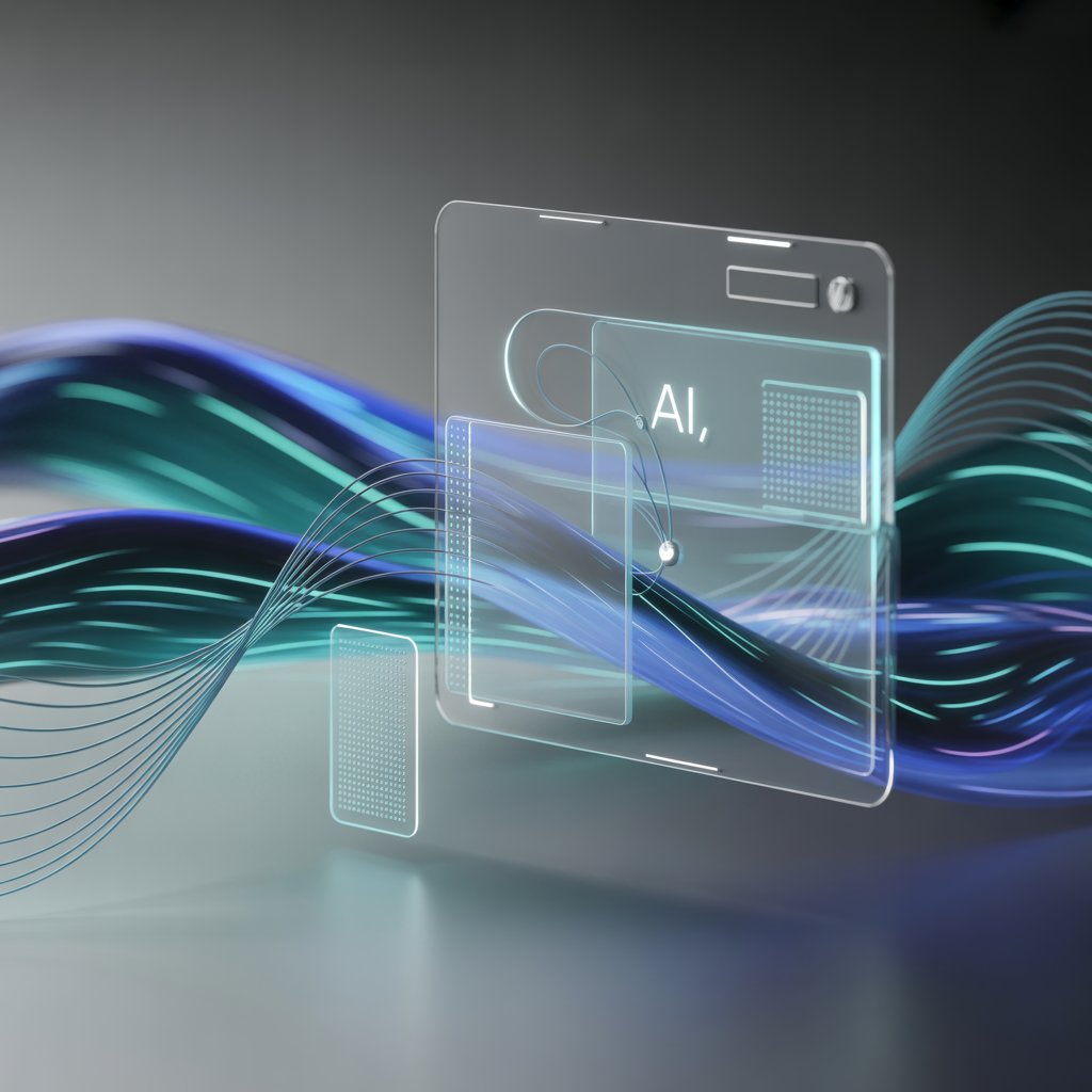 Modern business technology and AI automation concept