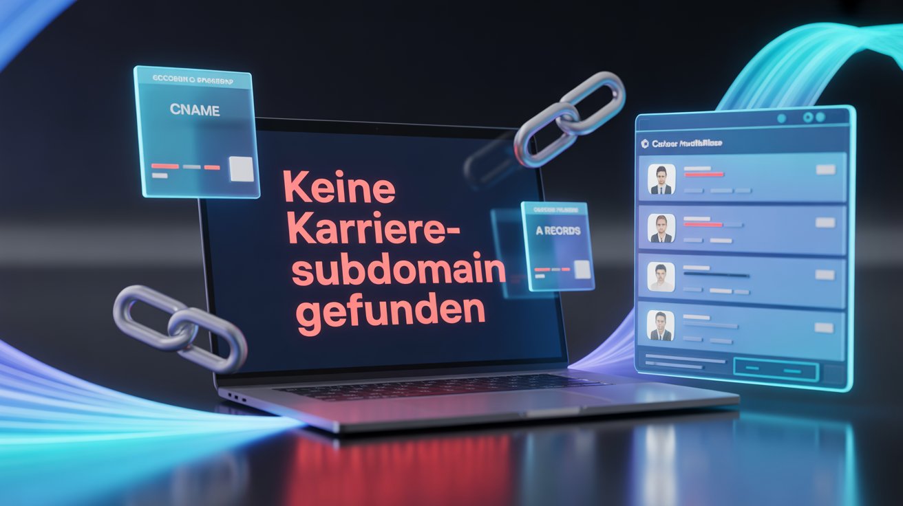 Keine Karriere-Subdomain Gefunden: 2026 Complete Fix Guide (DNS, ATS & SEO Solutions)